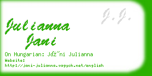 julianna jani business card